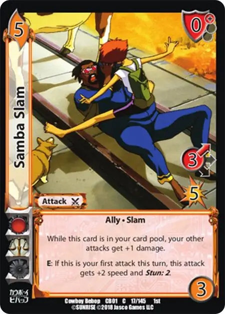 Samba Slam card front