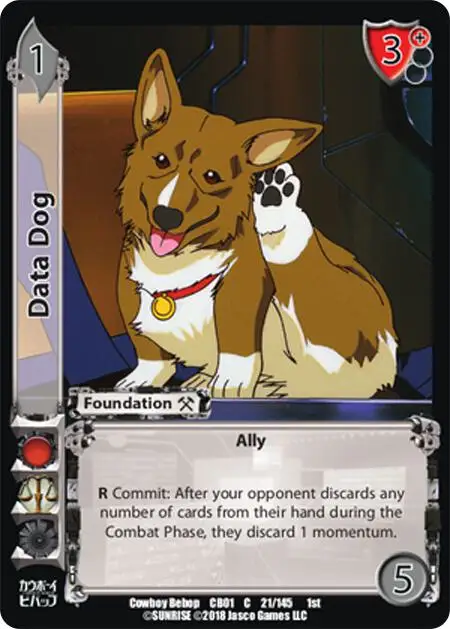 Data Dog card front