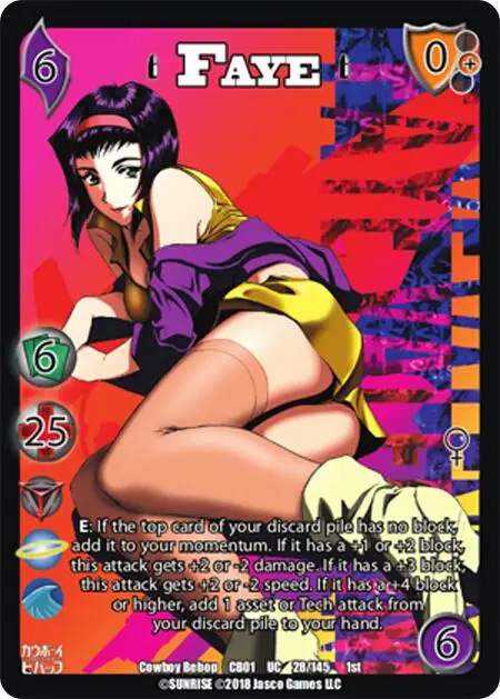 Faye card front