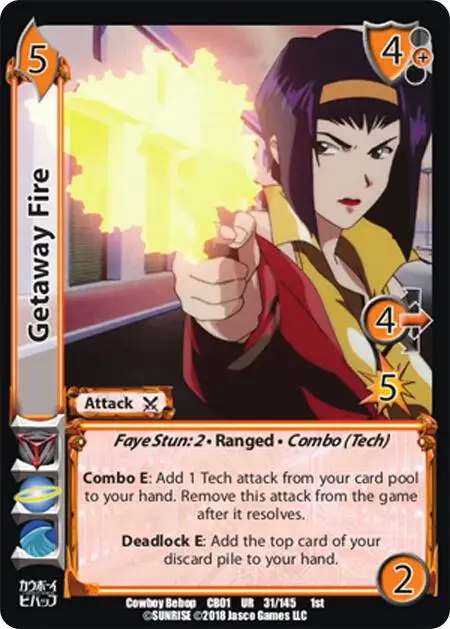 Getaway Fire card front
