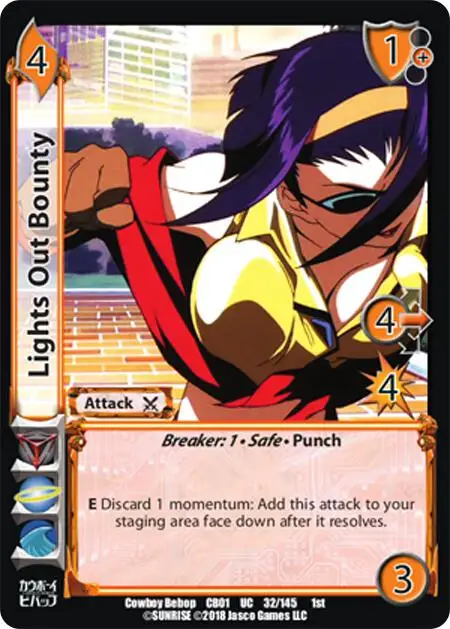 Lights Out Bounty card front