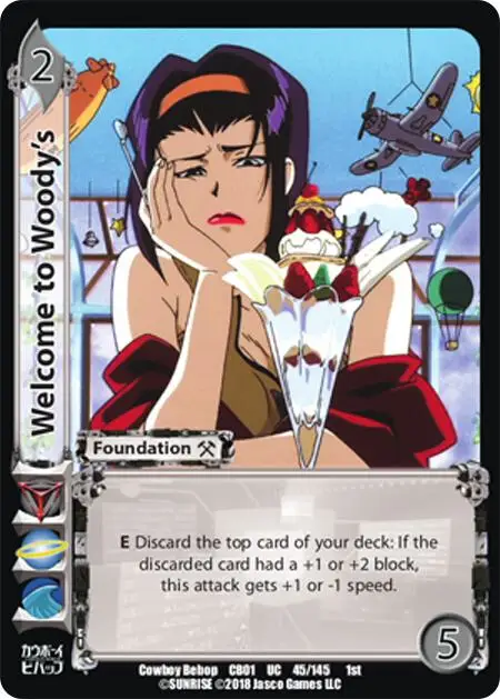 Welcome to Woody's card front