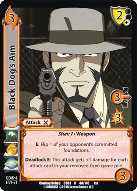 Black Dog's Aim card front