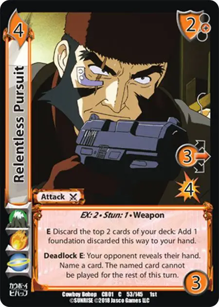Relentless Pursuit card front