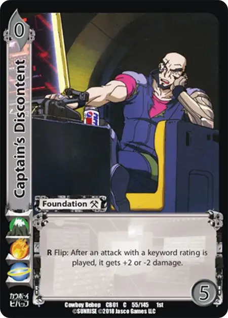 Captain's Discontent card front