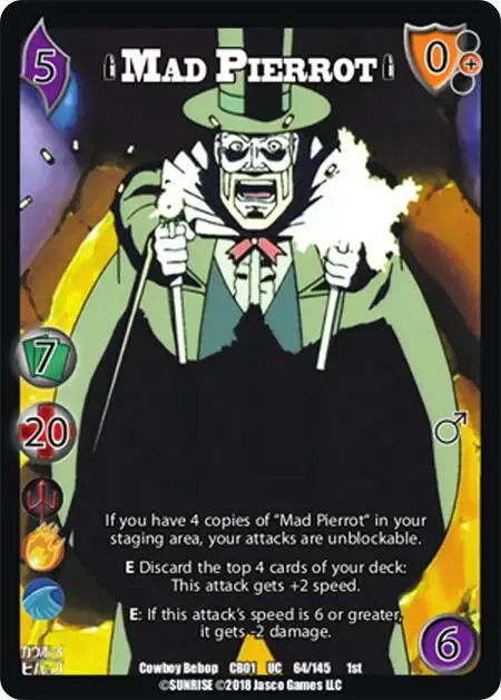 Mad Pierrot card front