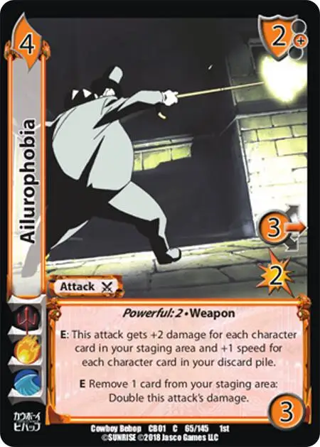 Ailurophobia card front