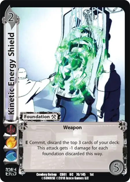 Kinetic Energy Shield card front
