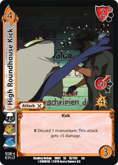 High Roundhouse Kick card front