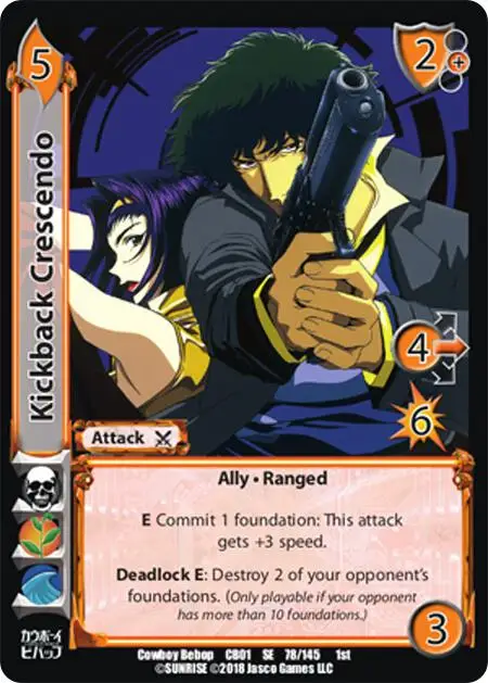 Kickback Crescendo card front