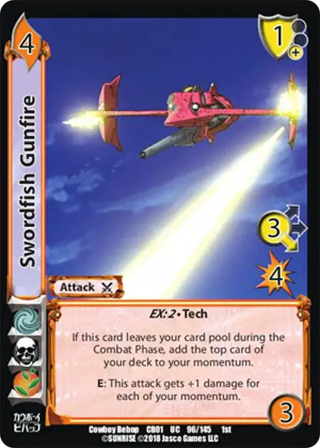 Swordfish Gunfire card front