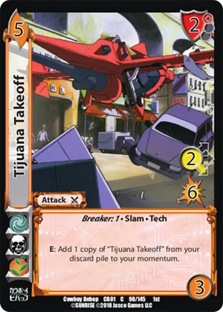 Tijuana Takeoff card front