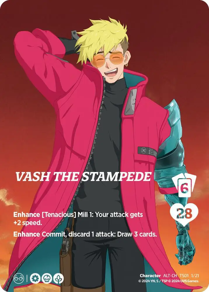 Vash the Stampede (Alternate Art) card front