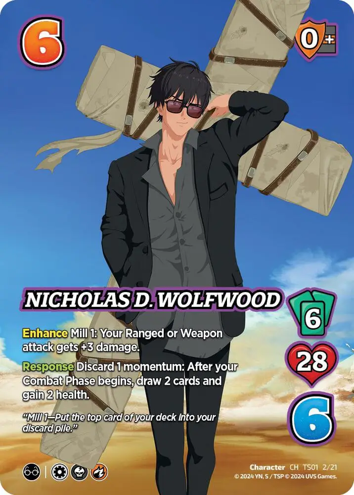 Nicholas D. Wolfwood card front