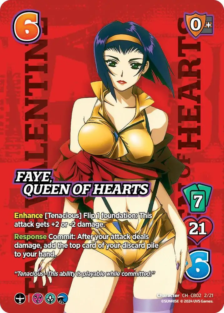 Faye, Queen of Hearts card front