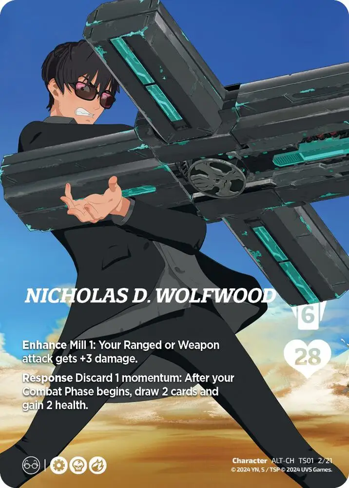 Nicholas D. Wolfwood (Alternate Art) card front