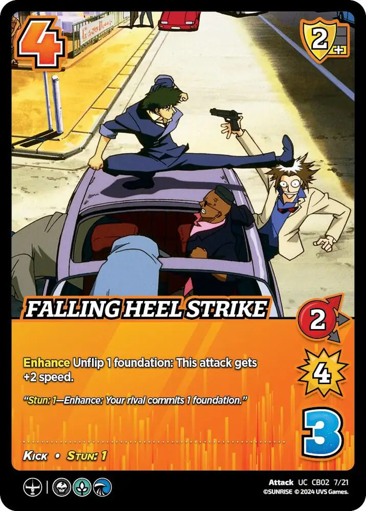 Falling Heel Strike card front