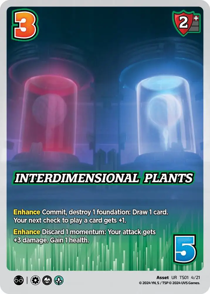 Interdimensional Plants card front