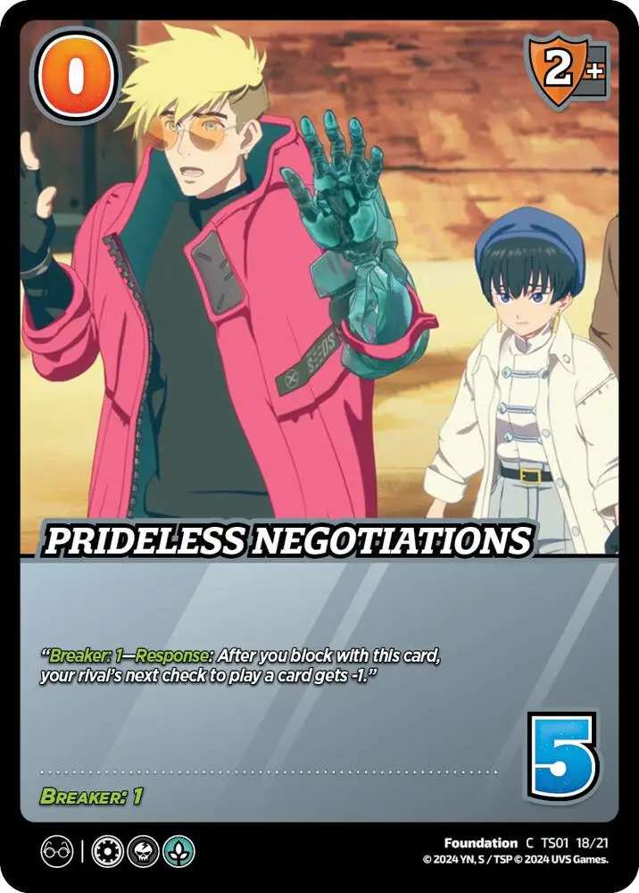 Prideless Negotiations card front