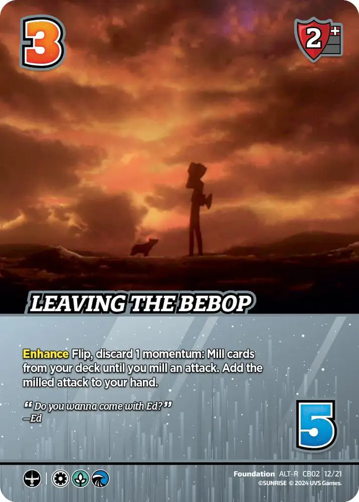 Leaving the Bebop (Alternate Art) card front