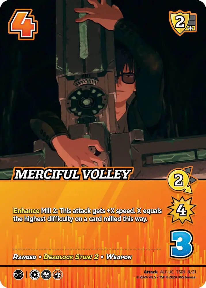 Merciful Volley (Alternate Art) card front