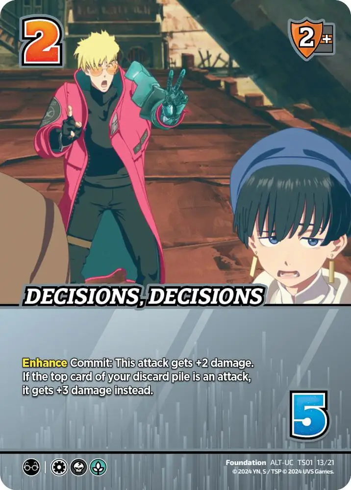 Decisions, Decisions (Alternate Art) card front
