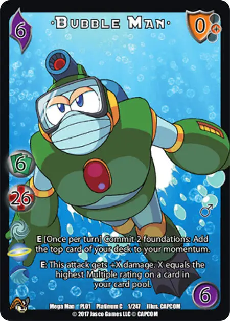 Bubble Man card front