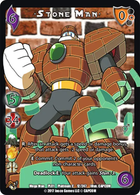 Stone Man card front