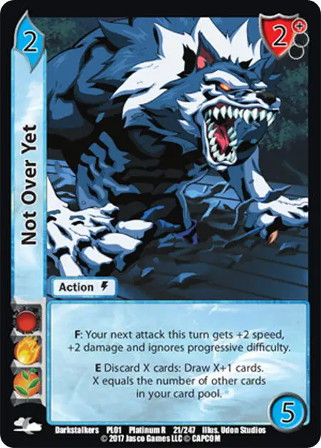 Not Over Yet card front