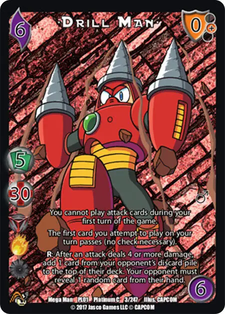 Drill Man card front