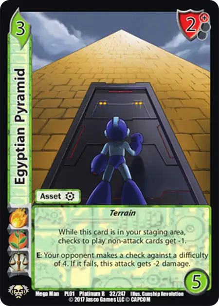 Egyptian Pyramid card front