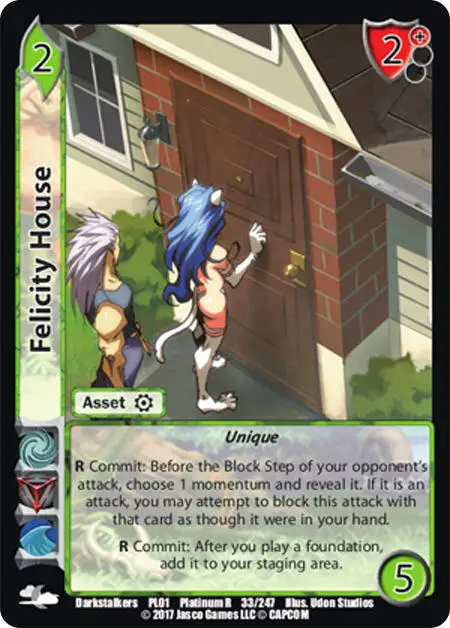 Felicity House card front