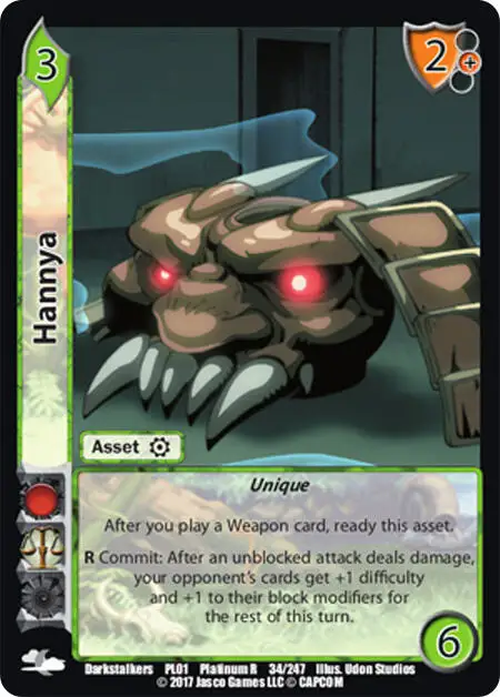 Hannya card front