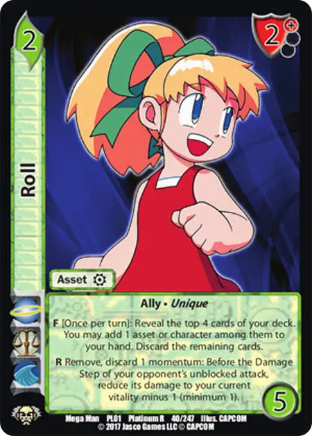 Roll card front