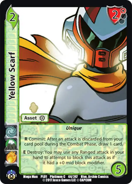 Yellow Scarf card front