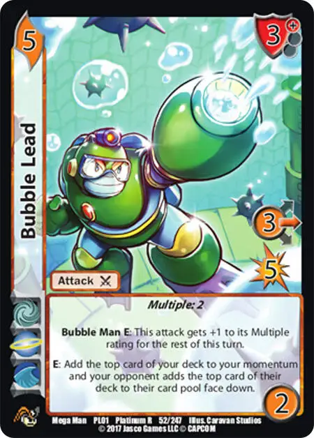 Bubble Lead card front