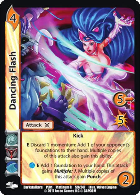 Dancing Flash card front