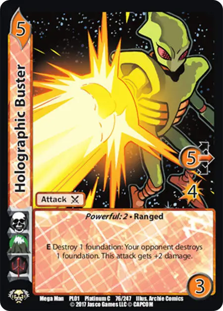 Holographic Buster card front