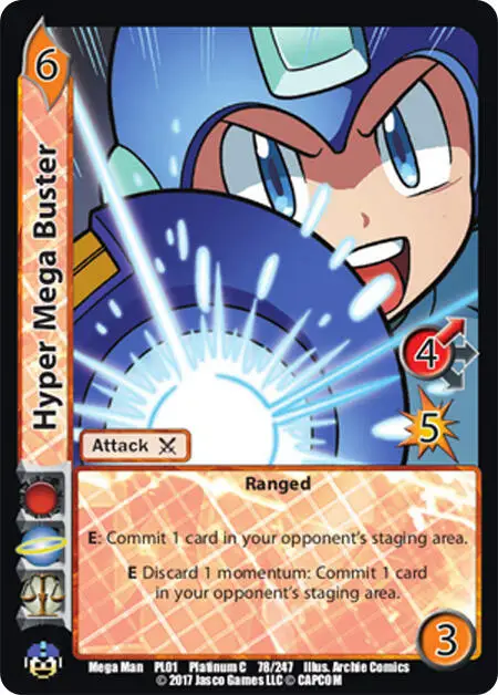 Hyper Mega Buster card front