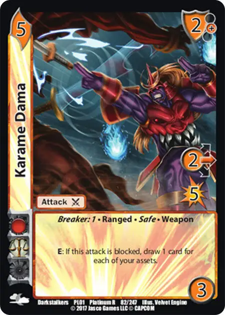 Karame Dama card front