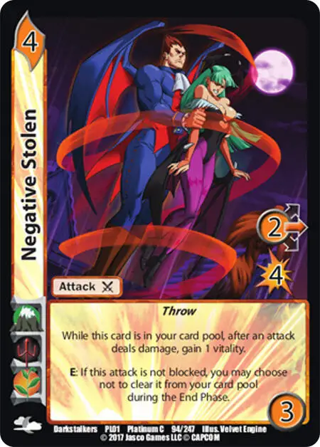 Negative Stolen card front
