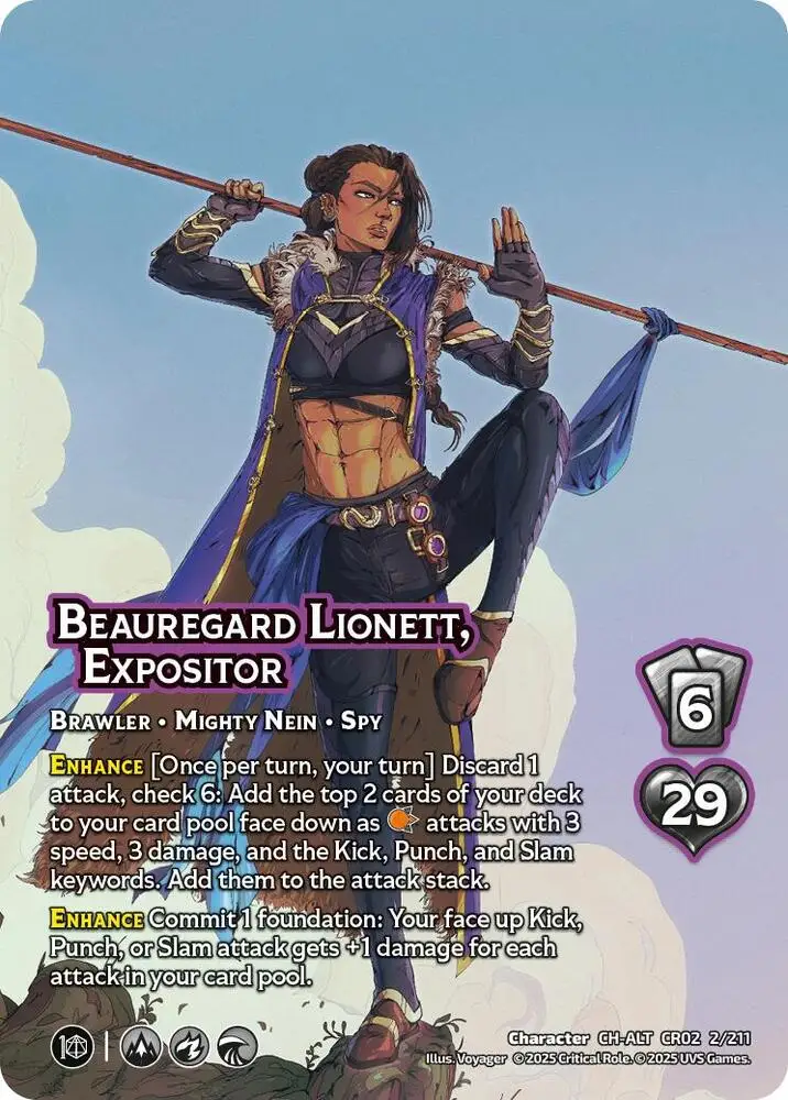 Beauregard Lionett, Expositor (Alternate Art) card front