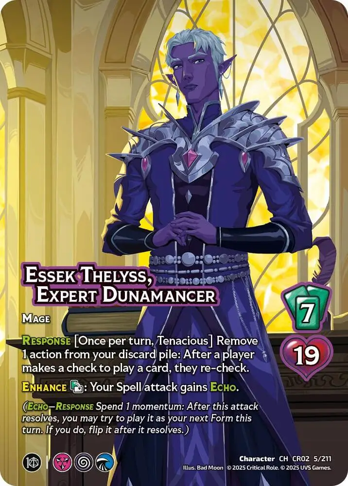 Essek Thelyss, Expert Dunamancer card front