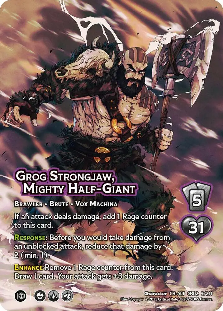 Grog Strongjaw, Mighty Half-Giant (Alternate Art) card front