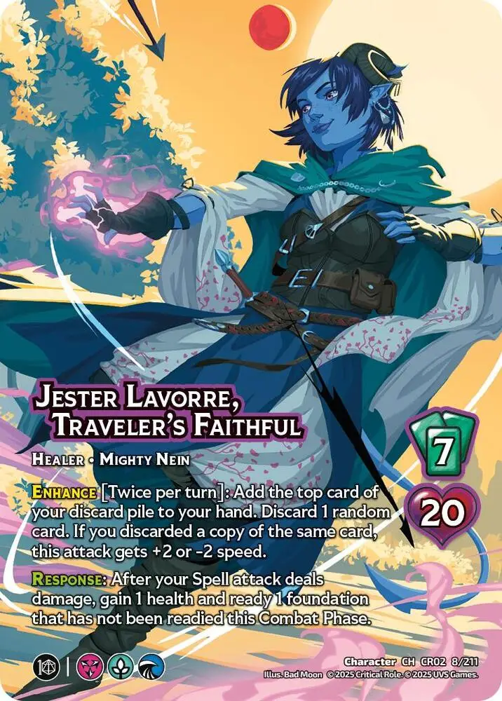 Jester Lavorre, Traveler's Faithful card front