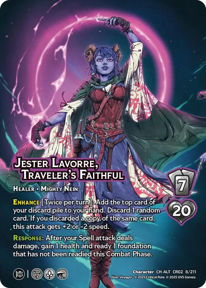 Jester Lavorre, Traveler's Faithful (Alternate Art) card front