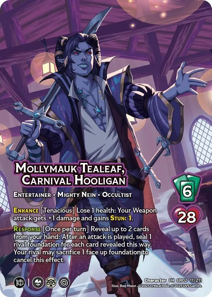 Mollymauk Tealeaf, Carnival Hooligan card front