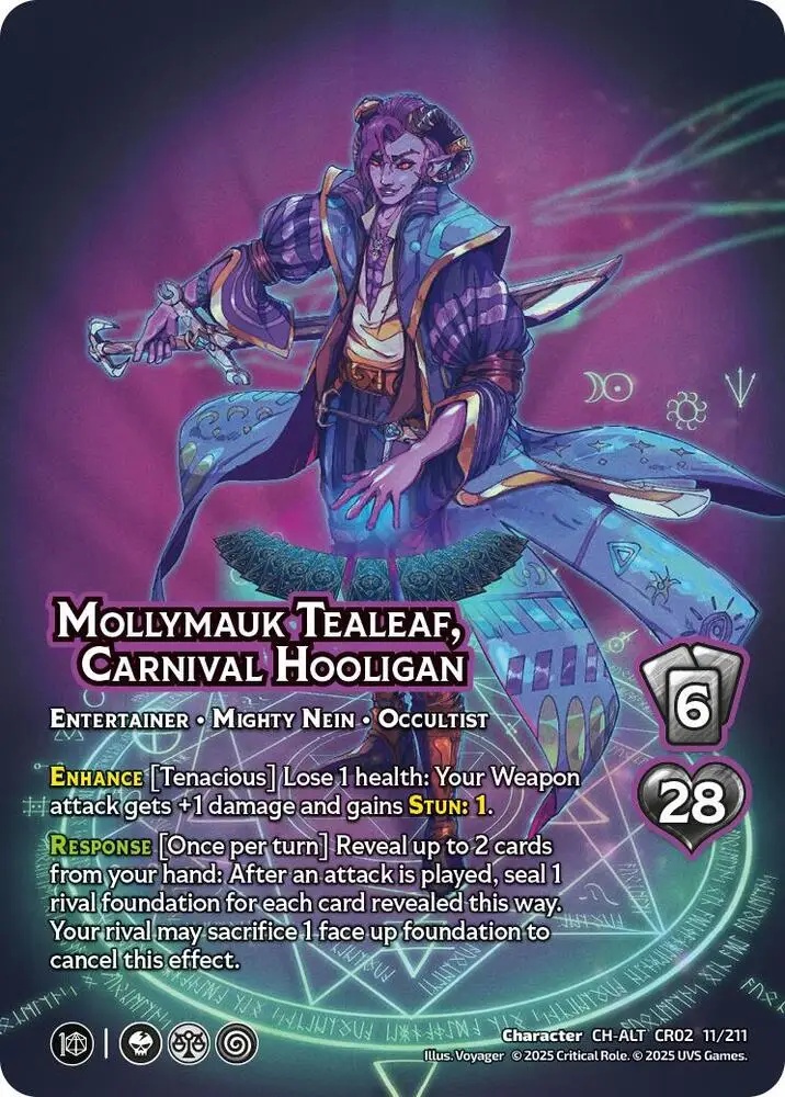 Mollymauk Tealeaf, Carnival Hooligan (Alternate Art) card front
