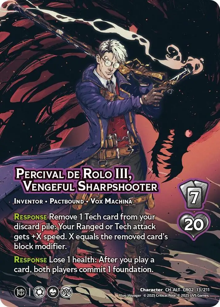 Percival de Rolo III, Vengeful Sharpshooter (Alternate Art) card front