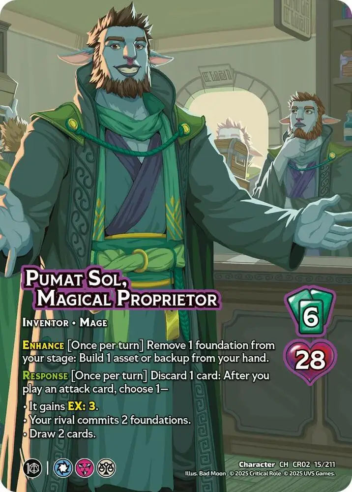Pumat Sol, Magical Proprietor card front